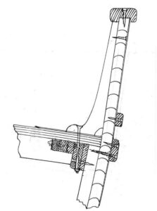 een stukje hol-bol latten uit de ontwerptekening